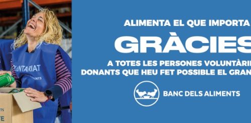 Des del Banc dels Aliments agraïm la vostra colaboració amb el Gran Recapte